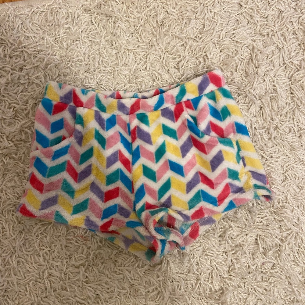 FLUFFY Pajama Shorts -Kids 14/16 -Adults XXS